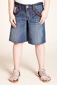 Autograph Adjustable Waistband Denim Shorts