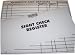 6 Large Print Check Book Registers 8 7/16" X 3 11/16" Oversized