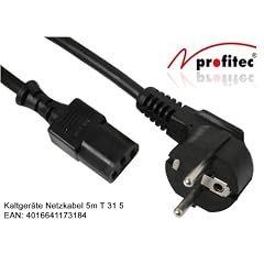 Kaltger�tekabel 5m Netzkabel ( PC, Monitor, etc. ) * T 31 5 SB-Polybeutel von profitec�