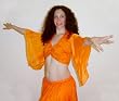 Orange Bra Front Cotton Choli/Blouse with Silk Sleeves