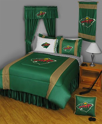 NHL Minnesota Wild Twin Bedding 2 Pc Comforter Set