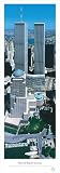 midwest attractions-World Trade Center World Attraction 10.75 x 34.5 Unframed Panoramic Wall Decoration