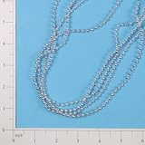 Bead Garland Christmas Accent - 4mm x 9 - Silver