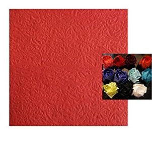 MasterChinese Origami Paper Flower Rose (6x6") 15x15cm - Red