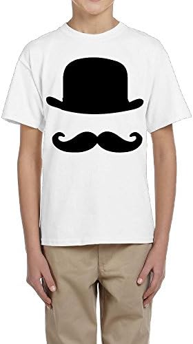 Youth Moustache And Hat Gifts For Father's Day Round-neck Short Sleeve
