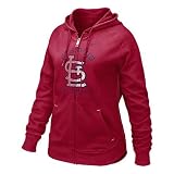 Nike St. Louis Cardinals Ladies Red Lightweight Full Zip Hoody Sweatshirt
