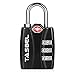 Tasbel TSA Lock Heavy Duty Luggage Combination Locks for Travel with Sturdy Shackle - Lock Alert - Theft Protection