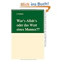 War's Allah's oder das Wort eines Mannes??