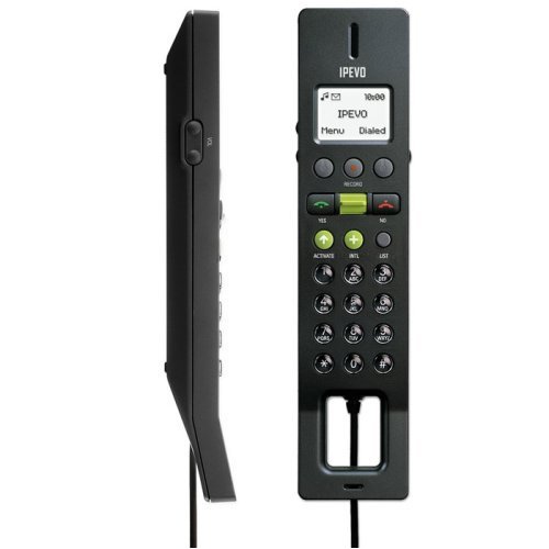 IPEVO FR-33.2 Skype USB Handset with LCD- Black