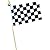 Race Car Checkered Flag (12 count)