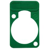 Neutrik XLR plaque verte DSS5 lettrage de couleur. Polybag Image du produit