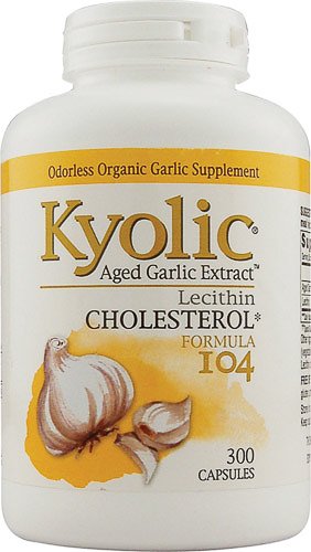 Kyolic Aged Garlic Extract Cholesterol Formula 104 - 300 Capsules