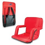Ventura - Buffalo Bills - The Ventura Seat is a portable recreational recliner with armrests and adjustable backpack straps you can take just about anywhere. It comes in four colors: Red, Lime, Blue and Black. Armrests mean comfort for some of us and the