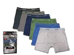 Men's 6-pack 100% Cotton Solid Boxer Briefs