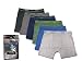Men's 6-pack 100% Cotton Solid Boxer Briefs