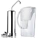 Clean Pure Countertop Water Filter and 48 oz. Water Pitcher
