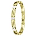 Invicta Women's Elements Collection Yellow Gold Plated and Mother of Pearl Bracelet #4410