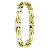 Invicta Women's Elements Collection Yellow Gold Plated and Mother of Pearl Bracelet #4410