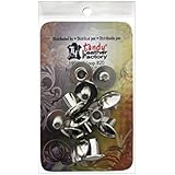 Tandy Leather 1/4" Nickel Chicago Screws 1290-02