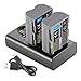 Neewer 2 Packs 2100mAh Battery Replacement for Nikon EN-EL3e Battery and Dual USB Charger with LCD Display Compatible with Nikon D50 D70 D70s D80 D90 D100 D200 D300 D300s D700 Digital SLR Cameras