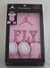 Nike Jordan Infant New Born Baby Boy/Girl 0-6 Months 1 Lap Shoulder Bosyduits, 1 Pair of Booties and 1 Cap With Jordan and FLY Sign Color Pink 3 PCS Set New (002255)