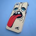 YETTIDE iPhone 4S / 4 Funny Face Case - Give Tongue Boy, Black YET-HC-10