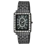 Vernier Womens VNR11007 Rectangular Crystal Bezel B