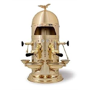 European Gift G-V2 Vfa Gold Dome 1930 Esspresso Machine