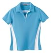 Ladies' Polyester Pique With Stripe Knit Top
