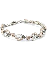 Sorrelli "Snow Bunny" Neutral Crystal Classic Scroll Style Bracelet