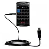 Classic Straight USB Cable for the Blackberry Storm 2 with Power Hot Sync and Charge capabilities - Gomadic Brand w/ TipExchange Technology