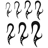 BLACK WATER BUFFALO HOOKS WITH CIRCLE CUTOUTS HRNHK12 -12MM(1/2