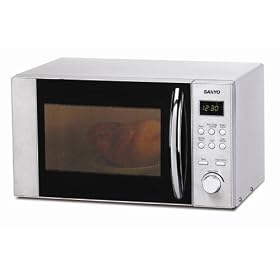 Sanyo EM-S1298V Mechanical Compact Oven, Silver