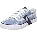 Polo by Ralph Lauren Kids' Giles Fashion Sneaker,Blue Aluminum Plaid,8.5 M US Toddler