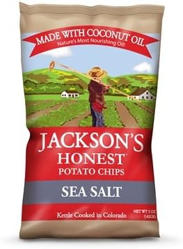 Jacksons Honest Potato Chips Sea Salt 12x 5 OZ