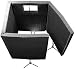 Auralex MAX1141VBCHA MAX-Wall 1141 Vocal Booth in Charcoal; 11- 20x48x4.75 Panels; 1- 20x48x4.75 Window Section in Clear Plexiglass Only; 4- MAX Stands