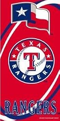 Texas Rangers Fiber Reactive Pool/Beach/Bath Towel (Team Color)