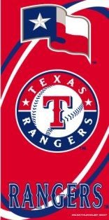 Texas Rangers Fiber Reactive Pool/Beach/Bath Towel (Team Color)