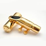 Produkt-Bild: vergoldetes Mundst&uuml;ck f&uuml;r Altsaxophon Bb + Kapsel und Blattschraube