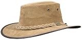 BARMAH HAT SUN HAT 1061 FOLDAWAY SUEDE HICKORY