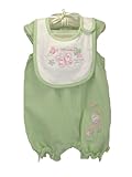 Organic “Butterfly & Hearts” Romper w/Bib