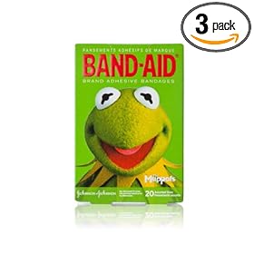  Band-Aid Disney Muppets Adhesive Bandages, 20 Count (Pack of 3)