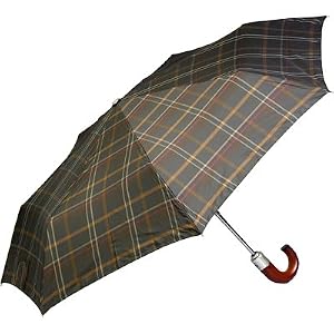 Totes Auto Open/Close Crook Handle Umbrella