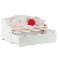 Daybed and Trundle Fits American Girl Dolls | Stylish Floral 18