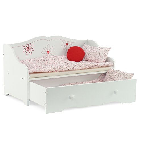 Daybed And Trundle Fits American Girl Dolls Stylish Floral 18
