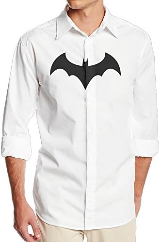 Men's The Dark Knight Superhero Film Cool Long-Sleeve Work Dress Shirt