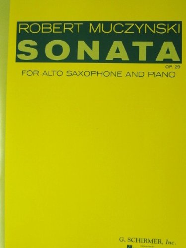 Sonata for Alto Saxophone and Piano Op.29