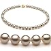 White 7.5-8mm AA Japanese Akoya Pearl Necklace 16 inch Choker Length