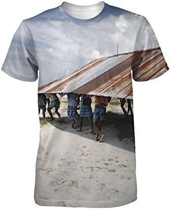 Moving The Mosque Photographic Ladies T Shirt by Jonas Bendiksen, M