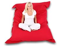 Jago - Pouf g&eacute;ant XXL pour int&eacute;rieur 180X140 Rouge (SISK02/ROT)